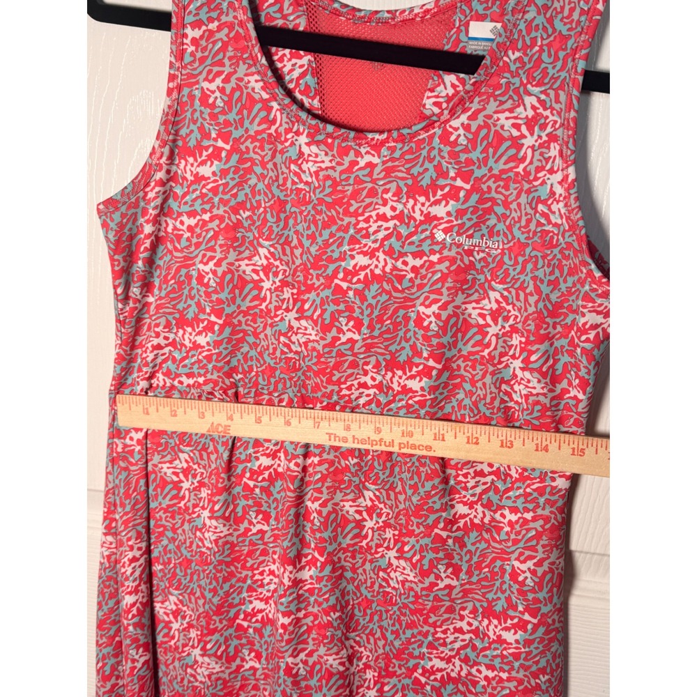Columbia Sz M Coastal Sporty Dress Coral Athleisure Resort Fishingcore Summer - Picture 6 of 13